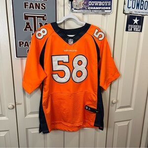 Nike Orange and Navy Men's Jersey